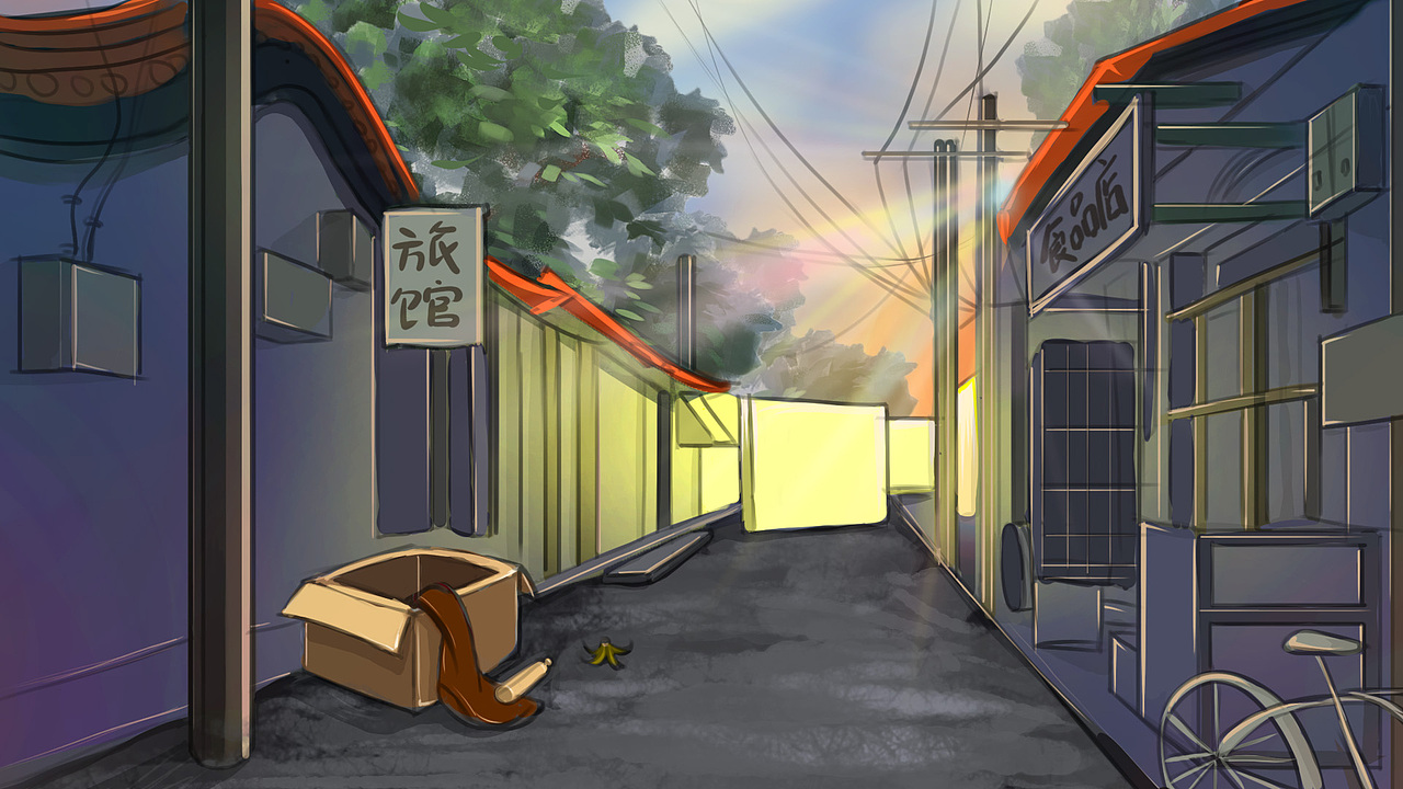 二次元场景氛围图（图ZMTI4NTUyMDY4） - 艺术插画 - 站酷设计师cocoyayo原创素材 - 站酷ZCOOL