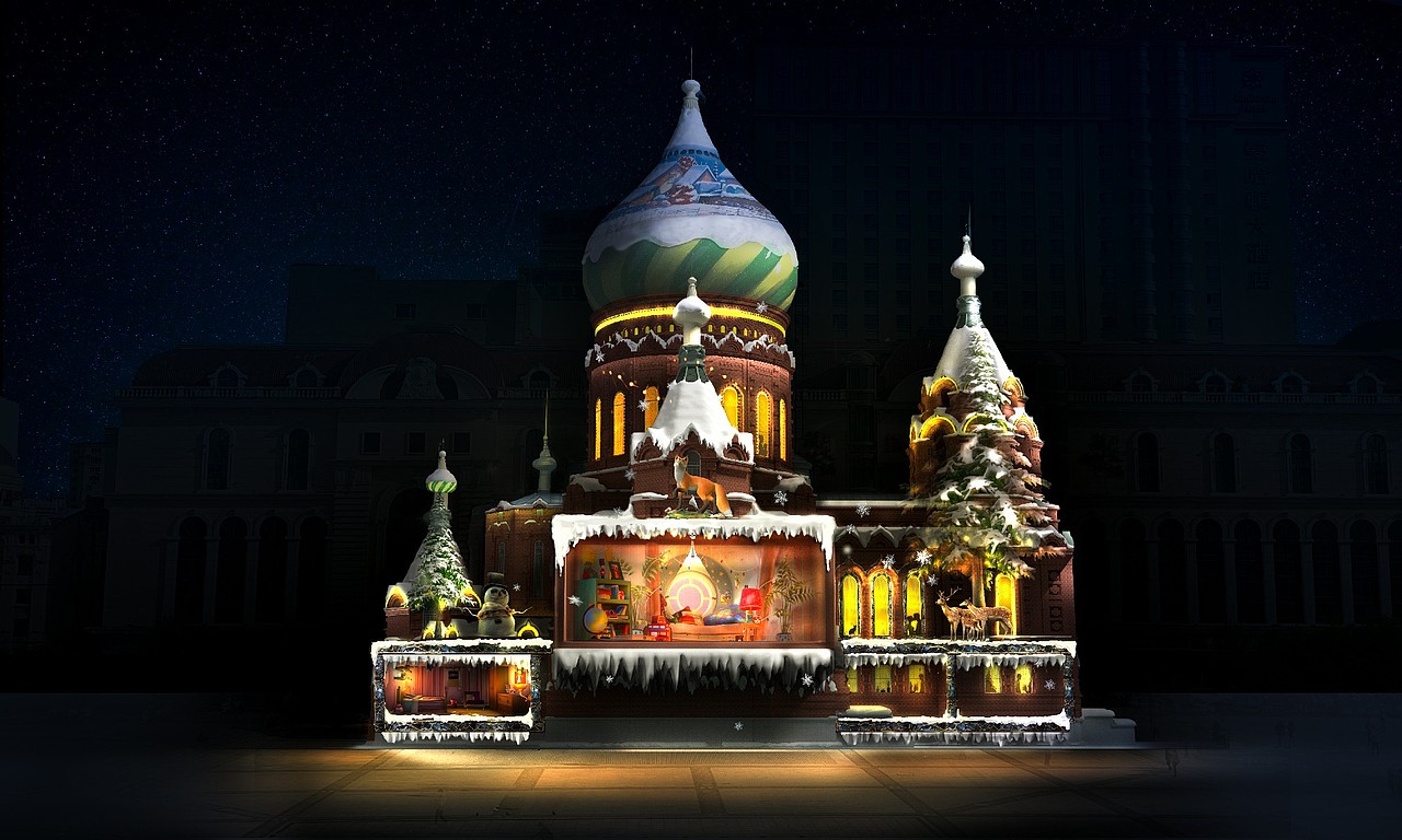 【3d mapping】建筑投影概念设计