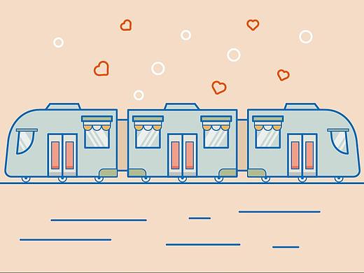 线性描边扁平风插画练习作品合集