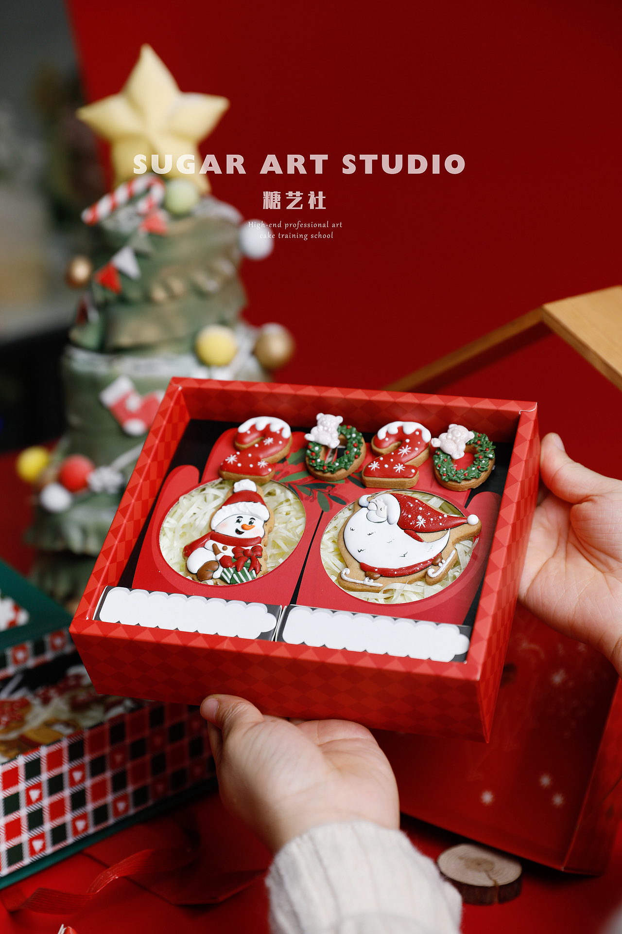 圣诞节礼盒系列美食拍摄- 圣诞节糖霜饼干