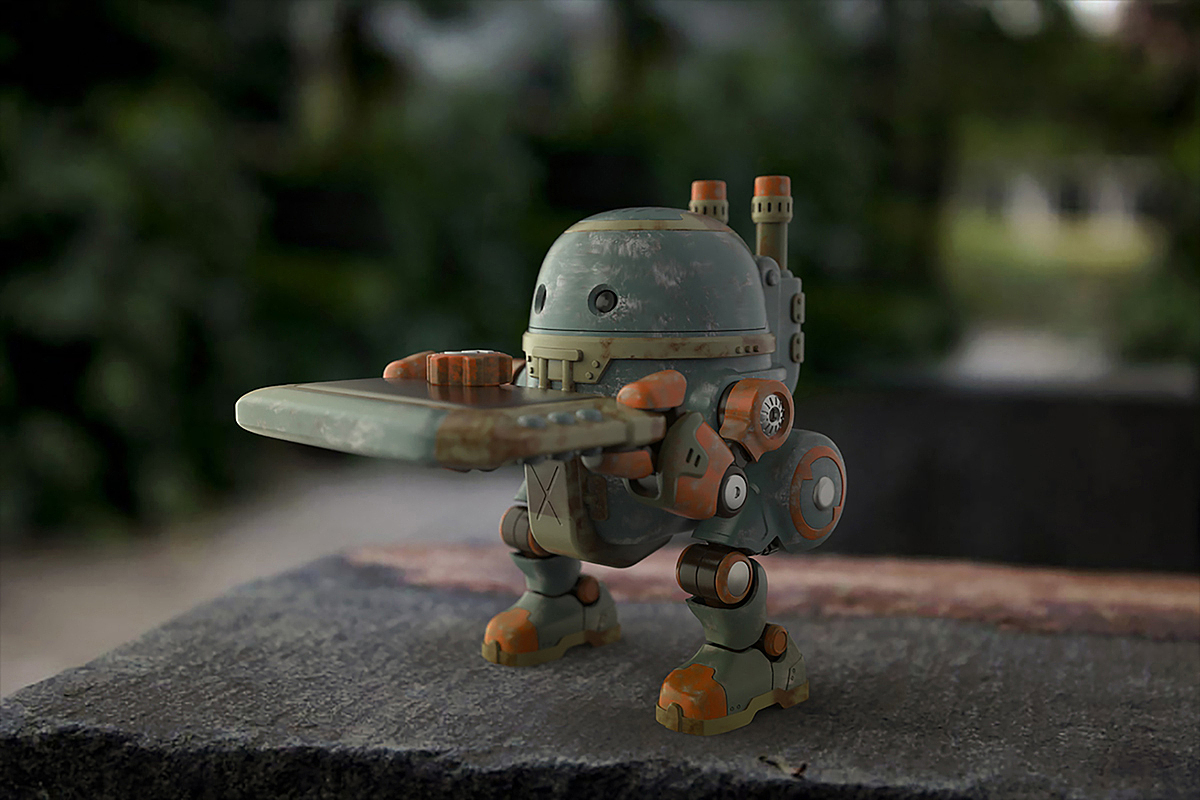 吞物铁甲机器人玩具造型设计