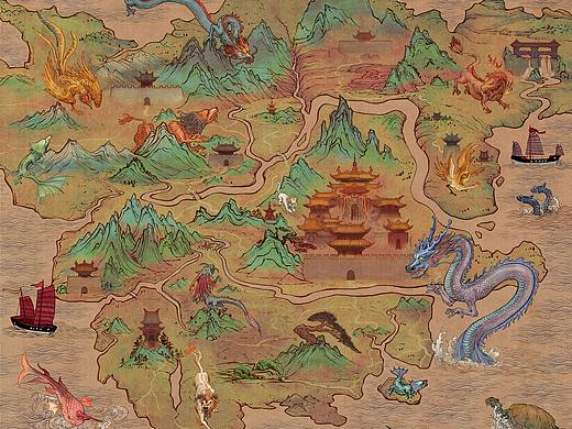 山海经地图