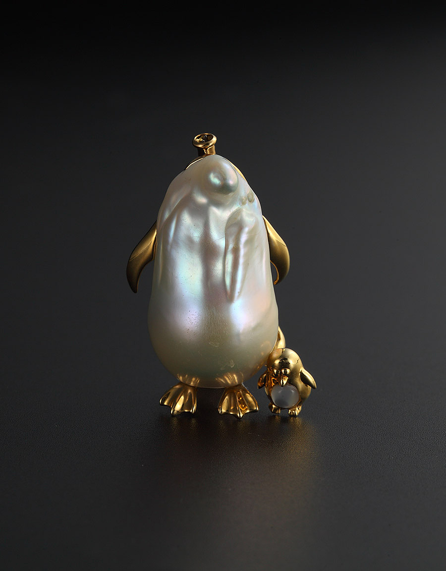 18k镶嵌异形珍珠,珠宝定制,珠宝原创设计