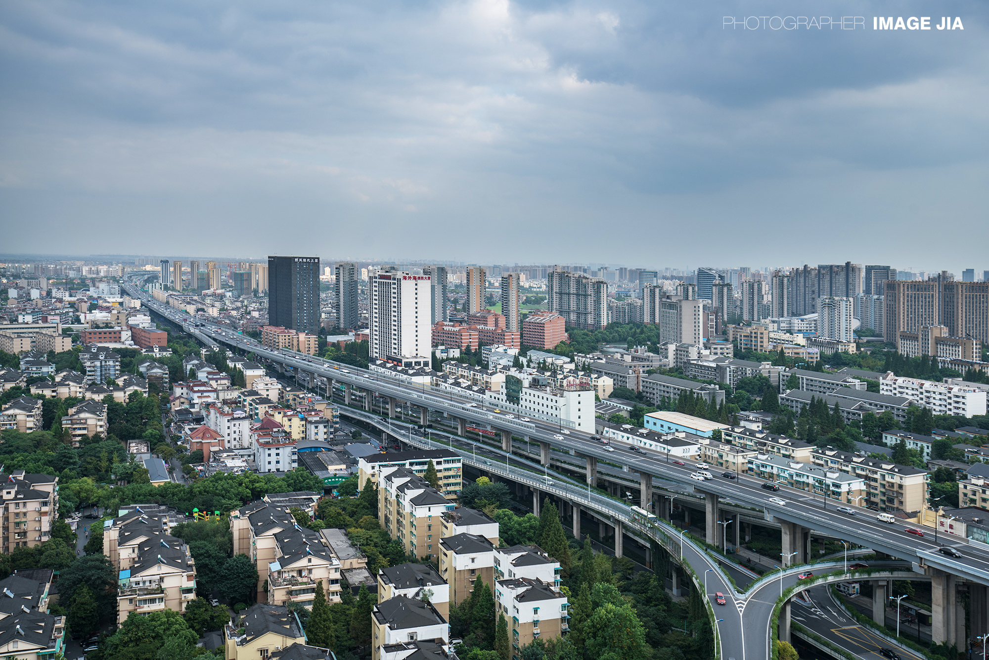 杭州 德胜高架桥 风光摄影 新青年广场