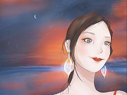 第一次上色#插画#