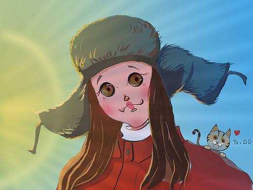 和DD的冬季头像