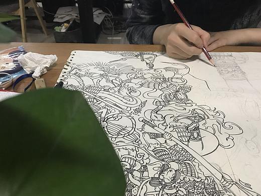 西游记 系列 大闹天宫插画 文创设计 拼图设计