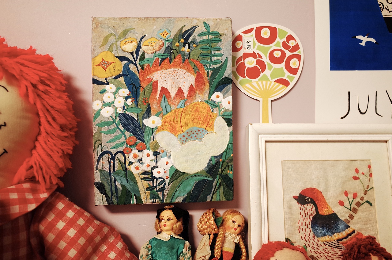 岩彩26/《花丛》（图ZMjc1NTI5NjQw） - 绘画 - 站酷设计师IamJOJO原创素材 - 站酷ZCOOL