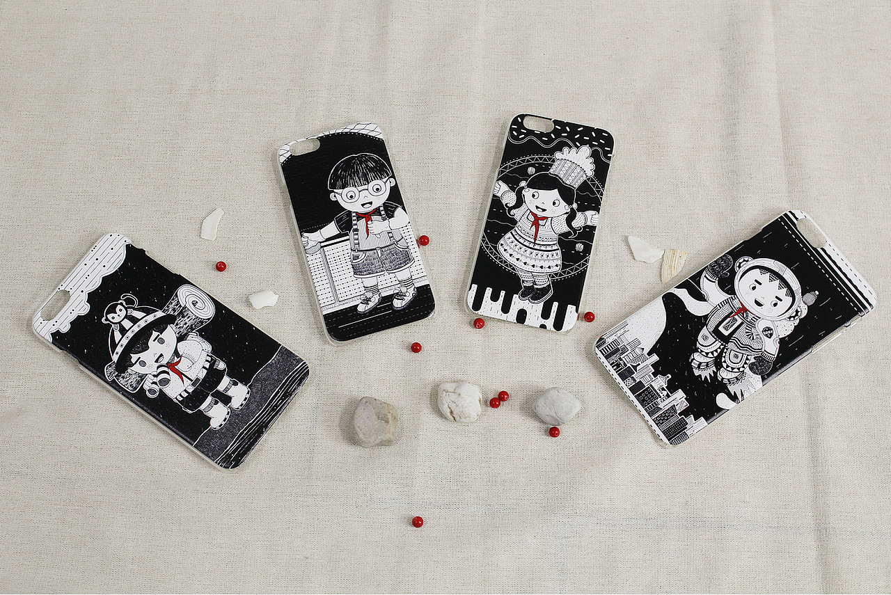 毕业设计-“童年梦”黑白插画设计（图ZNDk5NjYyOTI=） - 概念设定 - 站酷设计师缄默不是淑原创素材 - 站酷ZCOOL