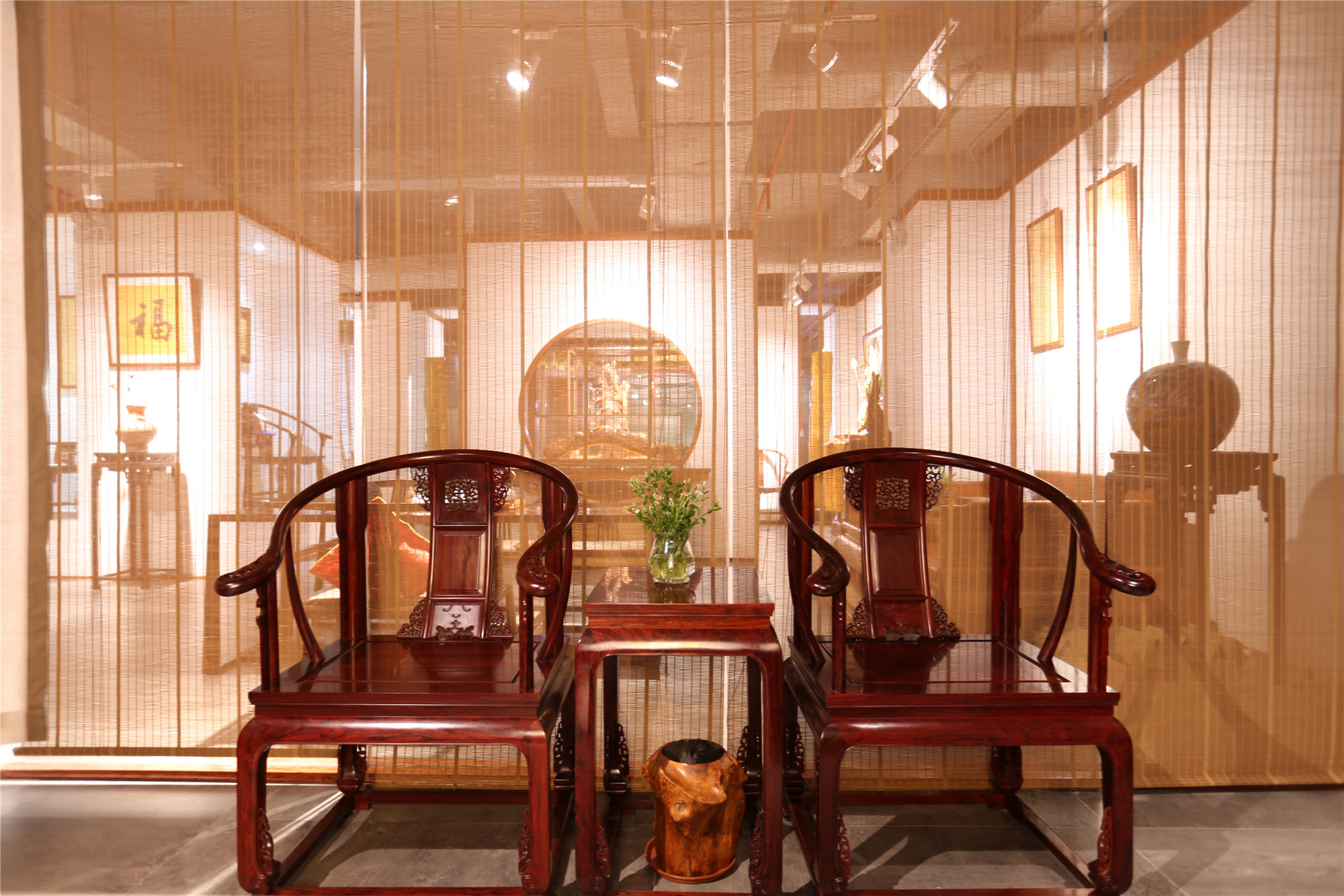 中式展厅设计 | 龍熙堂红木艺术展厅|空间|家装设计|一心设计李健 - 原创作品 - 站酷 (ZCOOL)