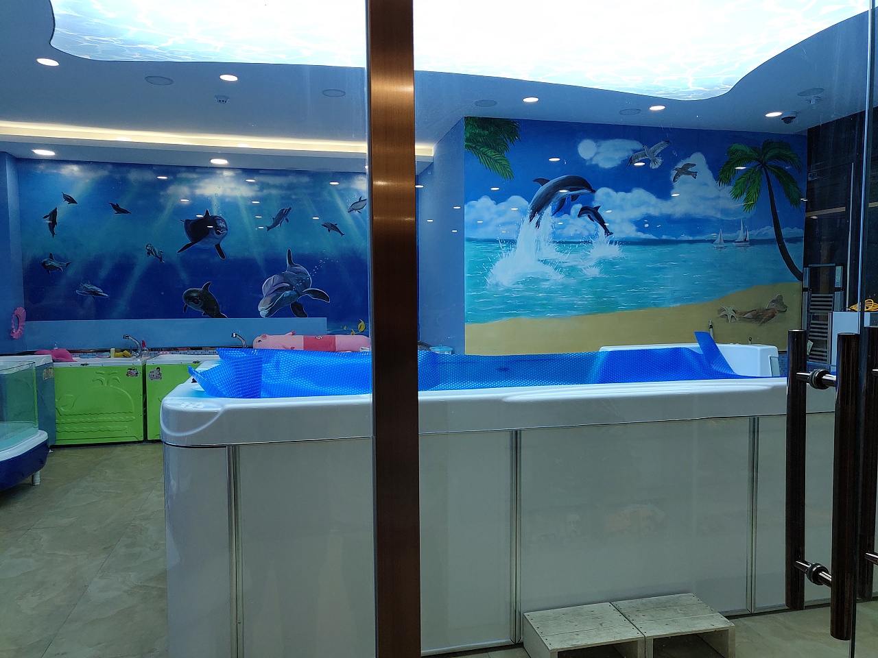 儿童游泳馆彩绘,墙绘|插画|艺术插画|三品观文化 - 临摹作品 - 站酷 (