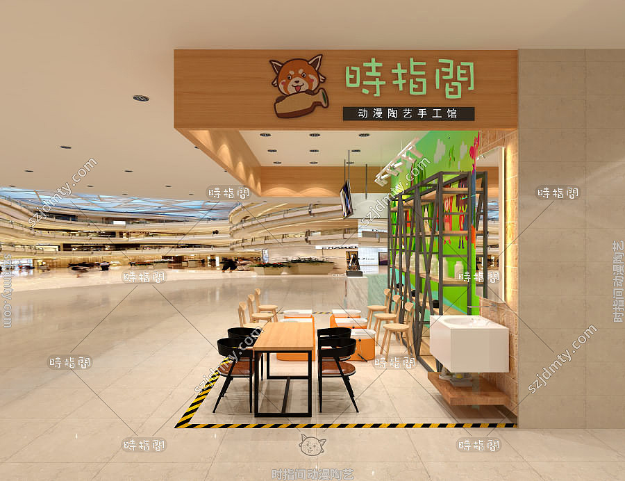 陶艺加盟连锁店装修样式如何设计（图ZMjA3NzY4Njg0） - 其他 - 站酷设计师时指间1原创素材 - 站酷ZCOOL