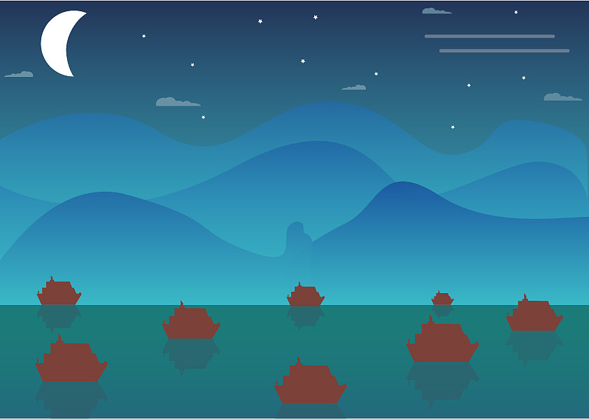 夜幕的美只留给懂得欣赏它的人