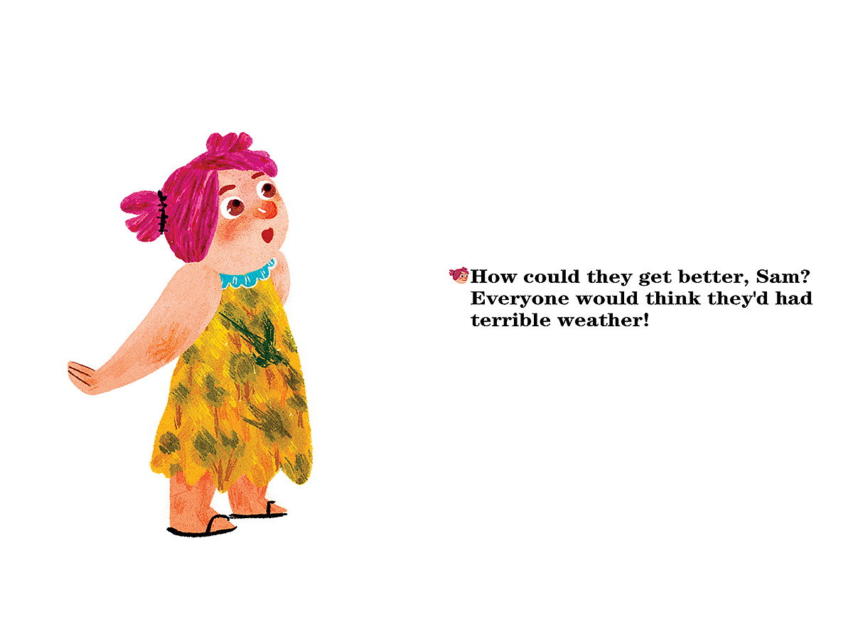 How Was the Weather on Your Holiday？（图ZNzE4NzY3NDg=） - 儿童插画 - 站酷设计师爪橘子原创素材 - 站酷ZCOOL
