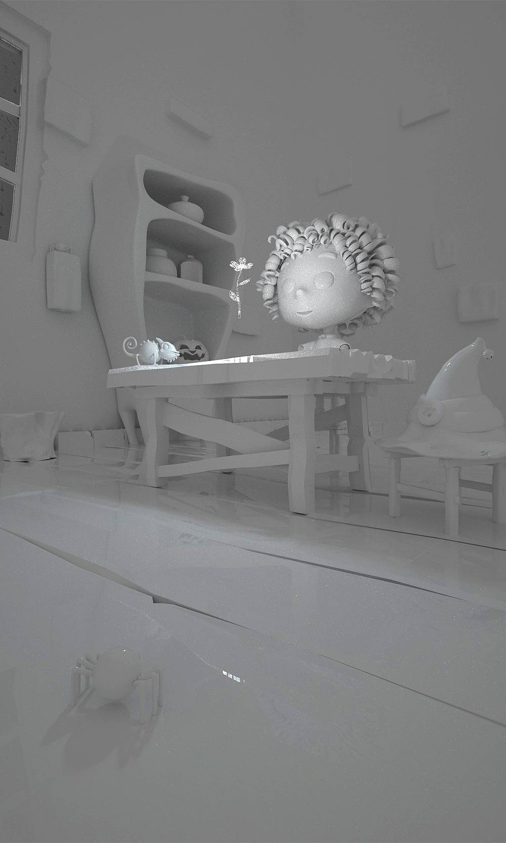 巫女阿吉系列 下雨天（图ZMTc5OTY1MjY4） - 儿童插画 - 站酷设计师米问原创素材 - 站酷ZCOOL