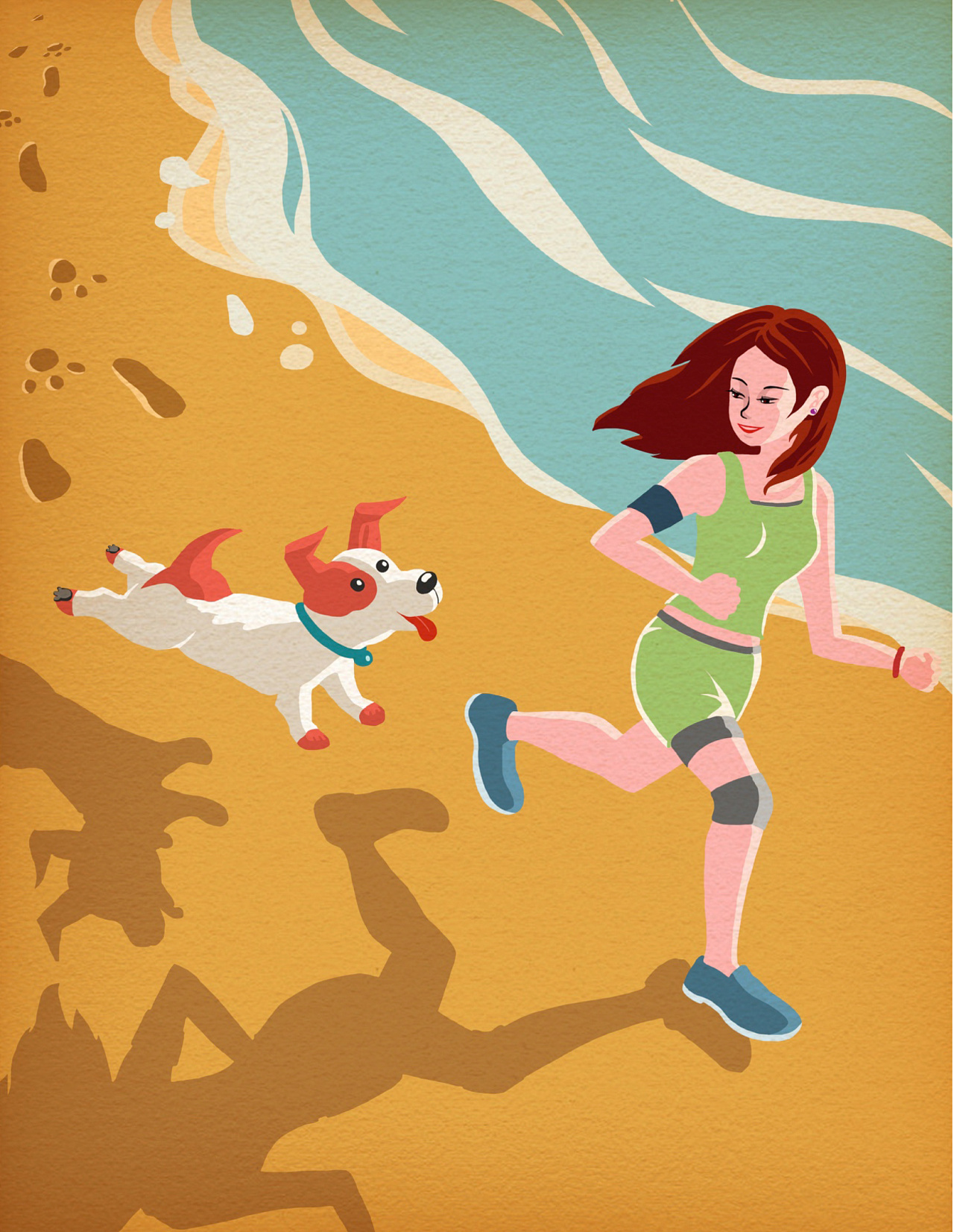 主人与狗的关系是那么和谐美好,彼此依赖