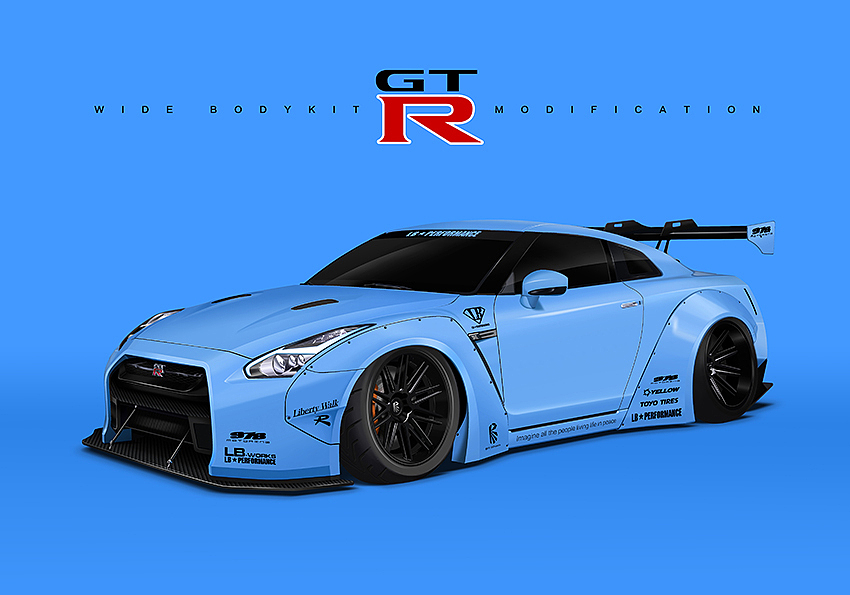 LB-Nissan-GTR（图ZODgxNTcwNTI=） - 其他平面 - 站酷设计师Divinity原创素材 - 站酷ZCOOL