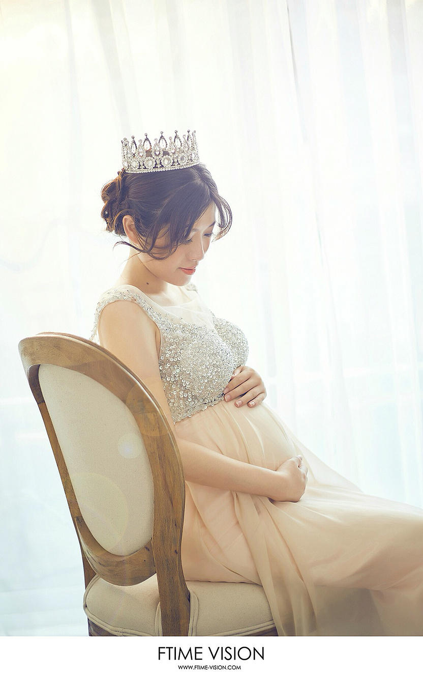 孕妇照美丽的准麻麻