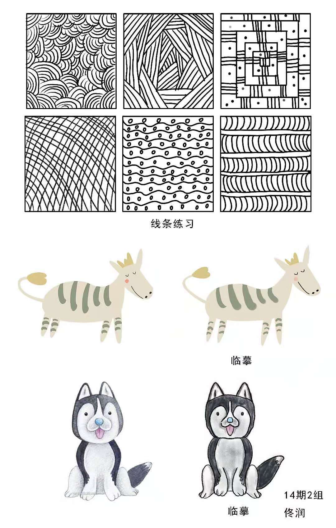 插画学习——线条练习（图ZMjMzNjM2ODMy） - 创作习作 - 站酷设计师爱吃鸡腿的小姐姐原创素材 - 站酷ZCOOL