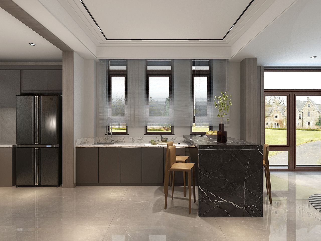 济南康桥圣菲别墅轻奢混搭风装修设计