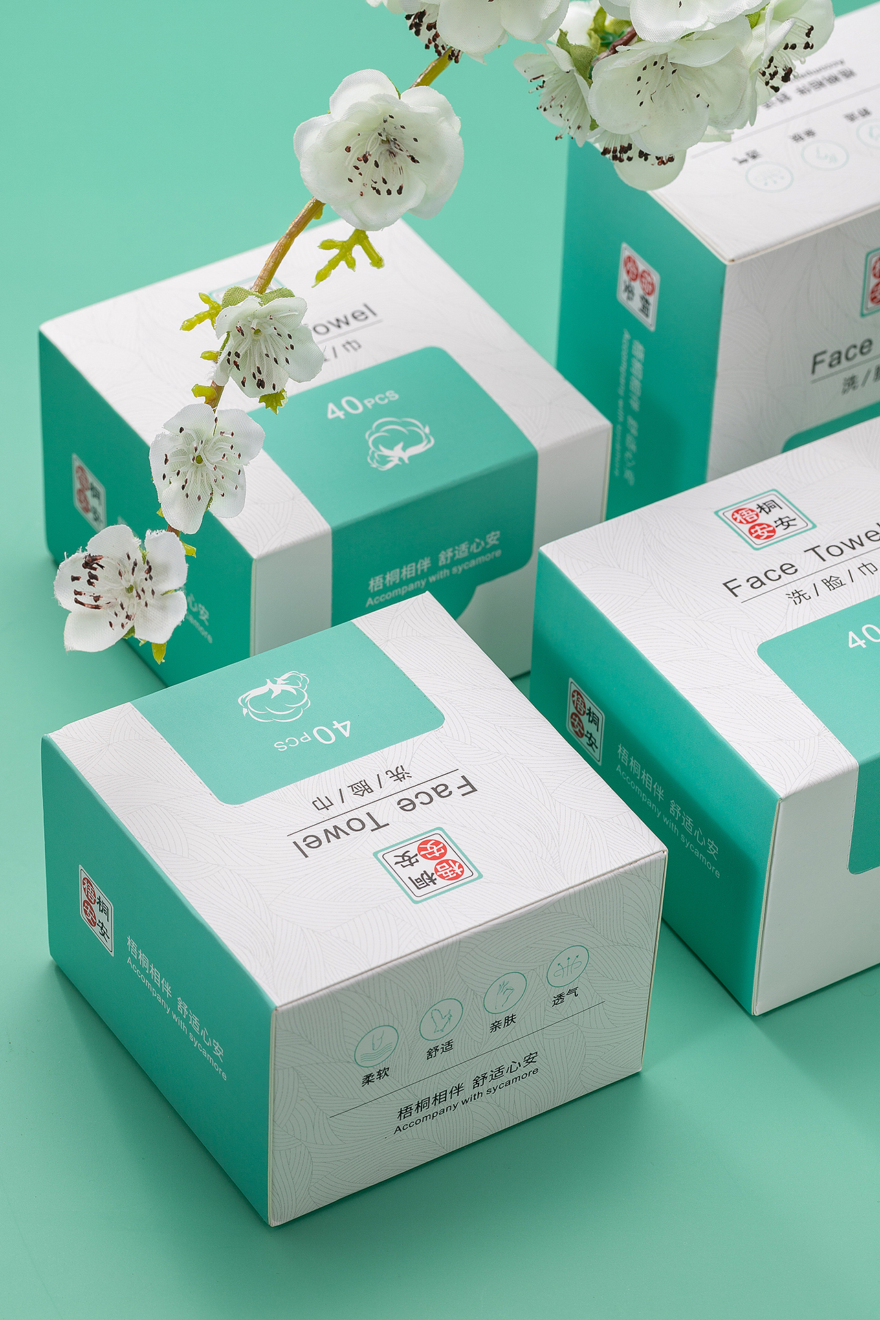 创意摄影 × 个人护理洗脸巾 × 清雅婉约 × 辰光摄影