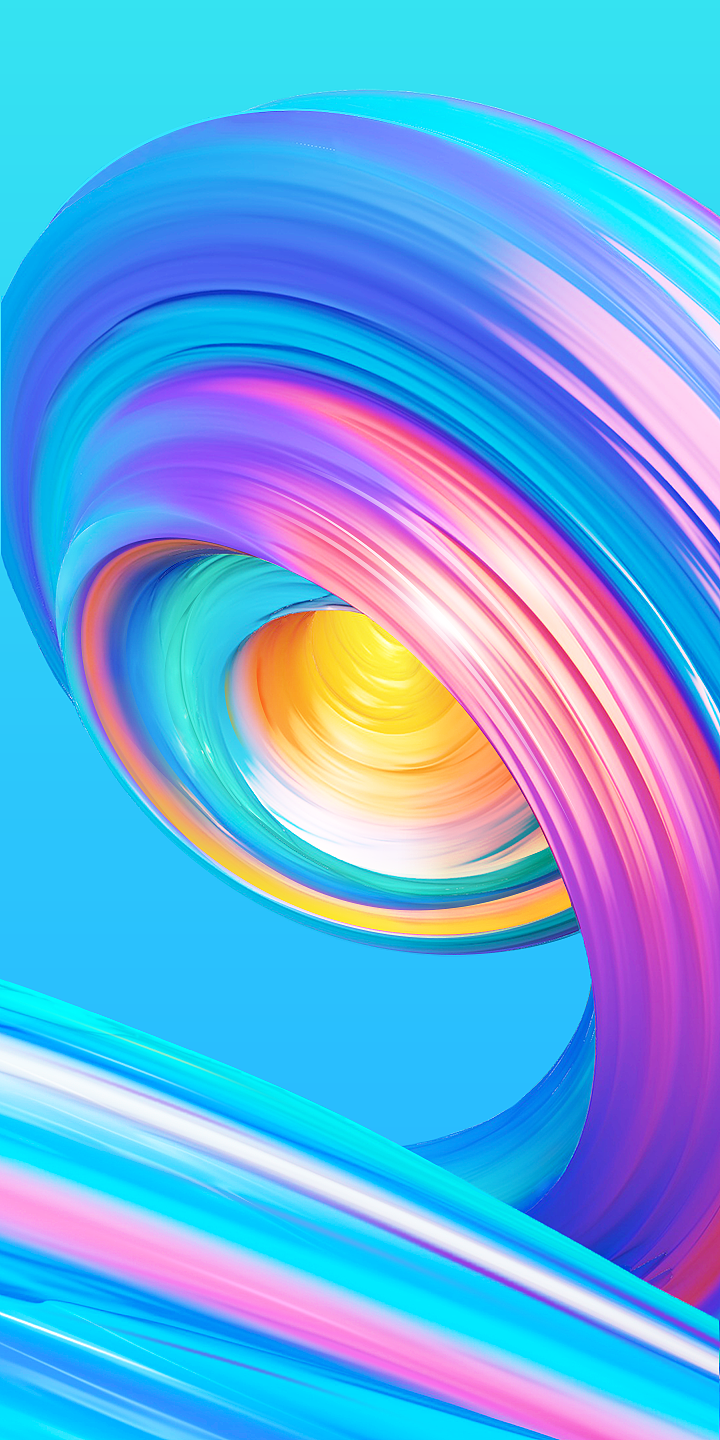 炫彩3d扭曲效果系列壁纸18:9