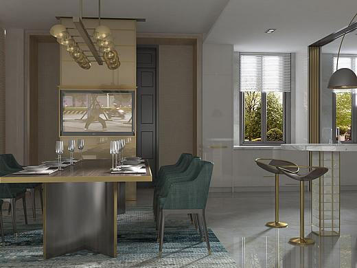 餐廳（個人主頁-ZNDc0ODEzMTY=） - 家裝設(shè)計 - 站酷設(shè)計師低級野生建模小白原創(chuàng)素材 - 站酷ZCOOL