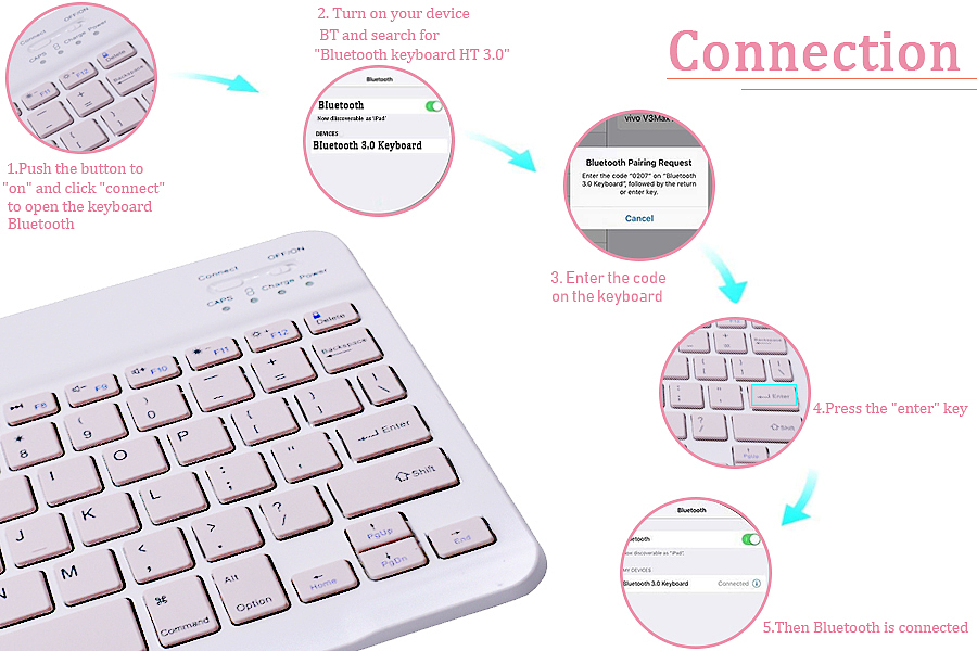 10.2粉色键盘皮套