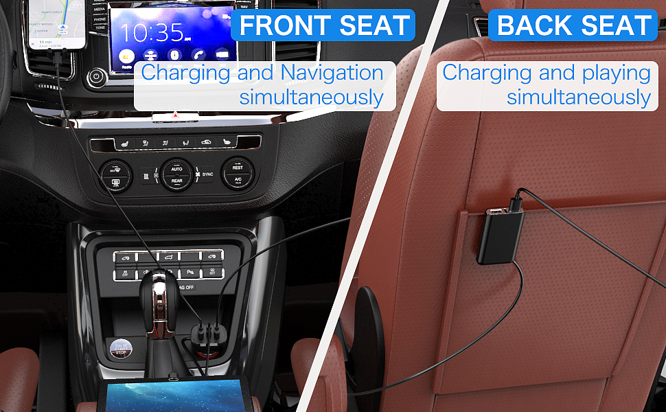 多孔车载充电器A+ 亚马逊美工 建模 渲染 精修