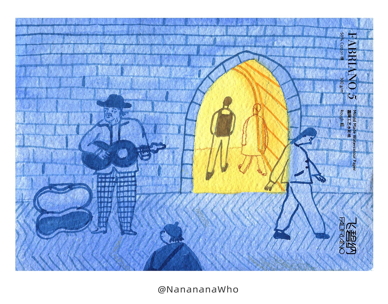 意大利飞碧纳水彩纸测试