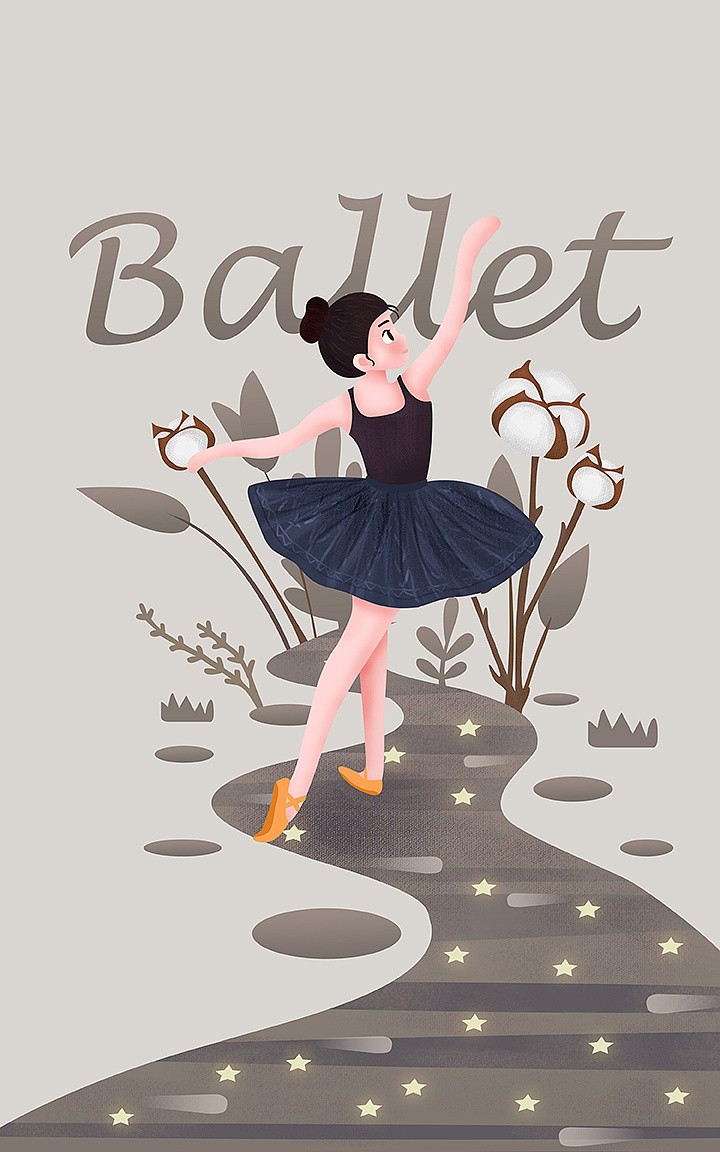 跳芭蕾舞女孩