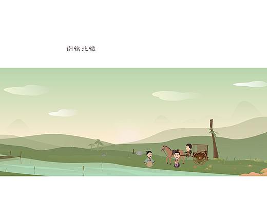 成语故事系列失量插画