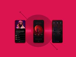 Music Player 音樂播放器UI設(shè)計