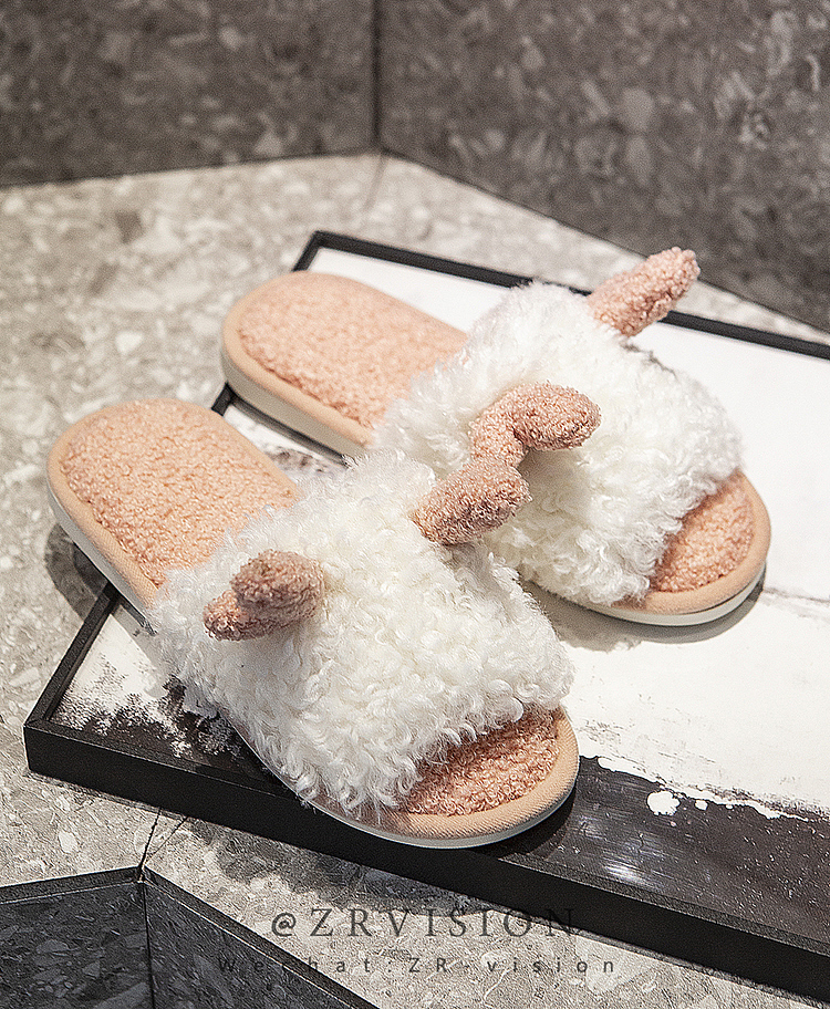 家居棉拖鞋外景基地拍摄ins风格图片拖鞋