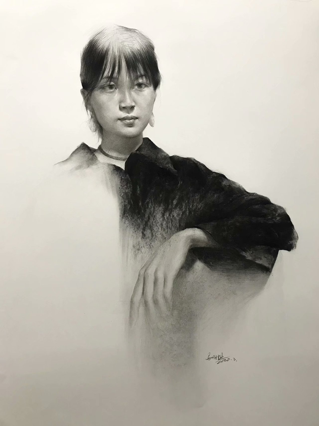 贵阳鲁轩美术马明扬素描作品