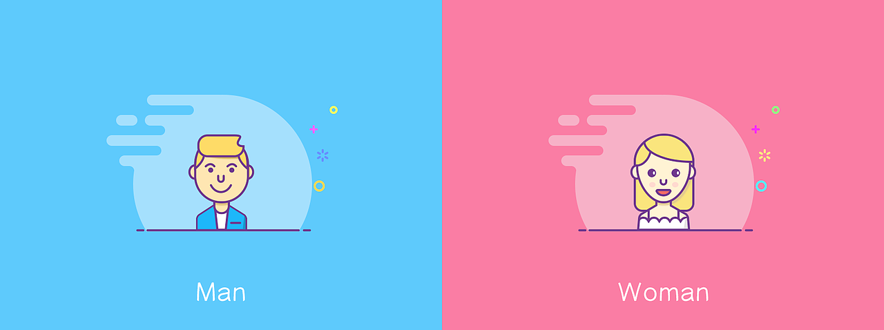 man&woman（图ZNTQxNjQwNDg=） - 主题/皮肤 - 站酷设计师Hb1n原创素材 - 站酷ZCOOL