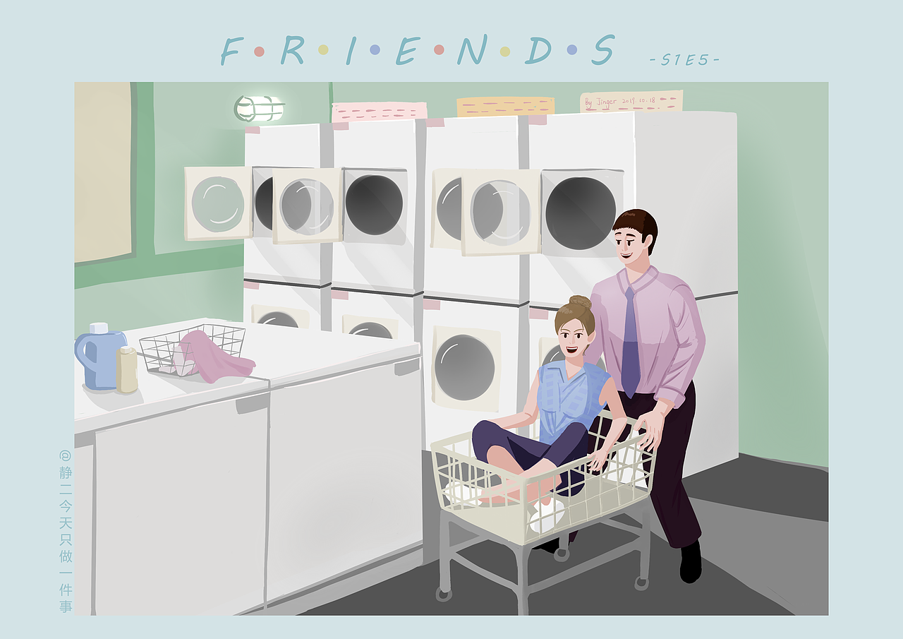 老友记一集一画（S1E1-S1E6）（图ZMTgyMDgyMDQ4） - 创作习作 - 站酷设计师静今天只做一件事原创素材 - 站酷ZCOOL