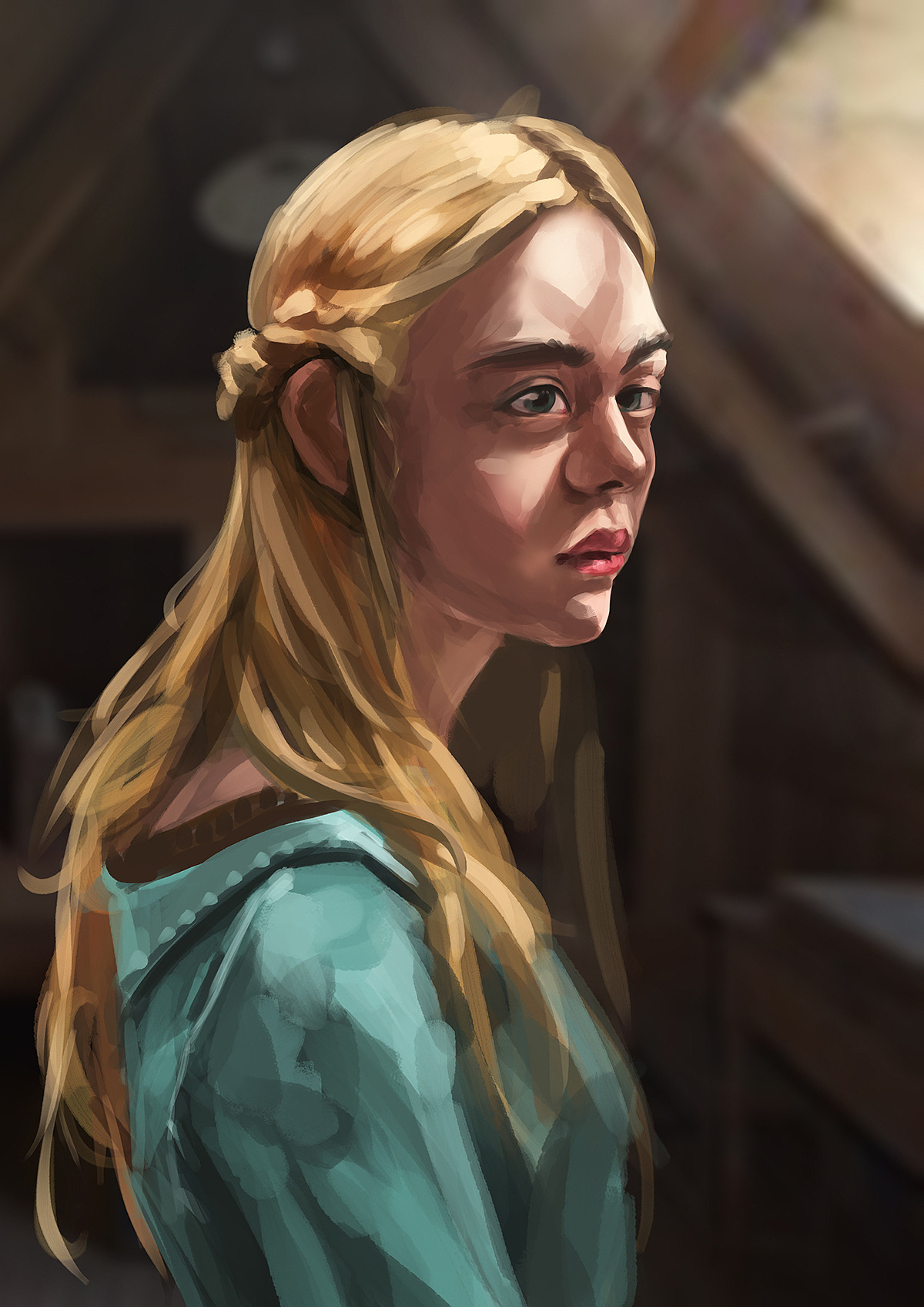 金發(fā)少女（圖ZNTUwNjQ2NTY=） - 創(chuàng)作習(xí)作 - 站酷設(shè)計(jì)師鄙人劉豆豆原創(chuàng)素材 - 站酷ZCOOL