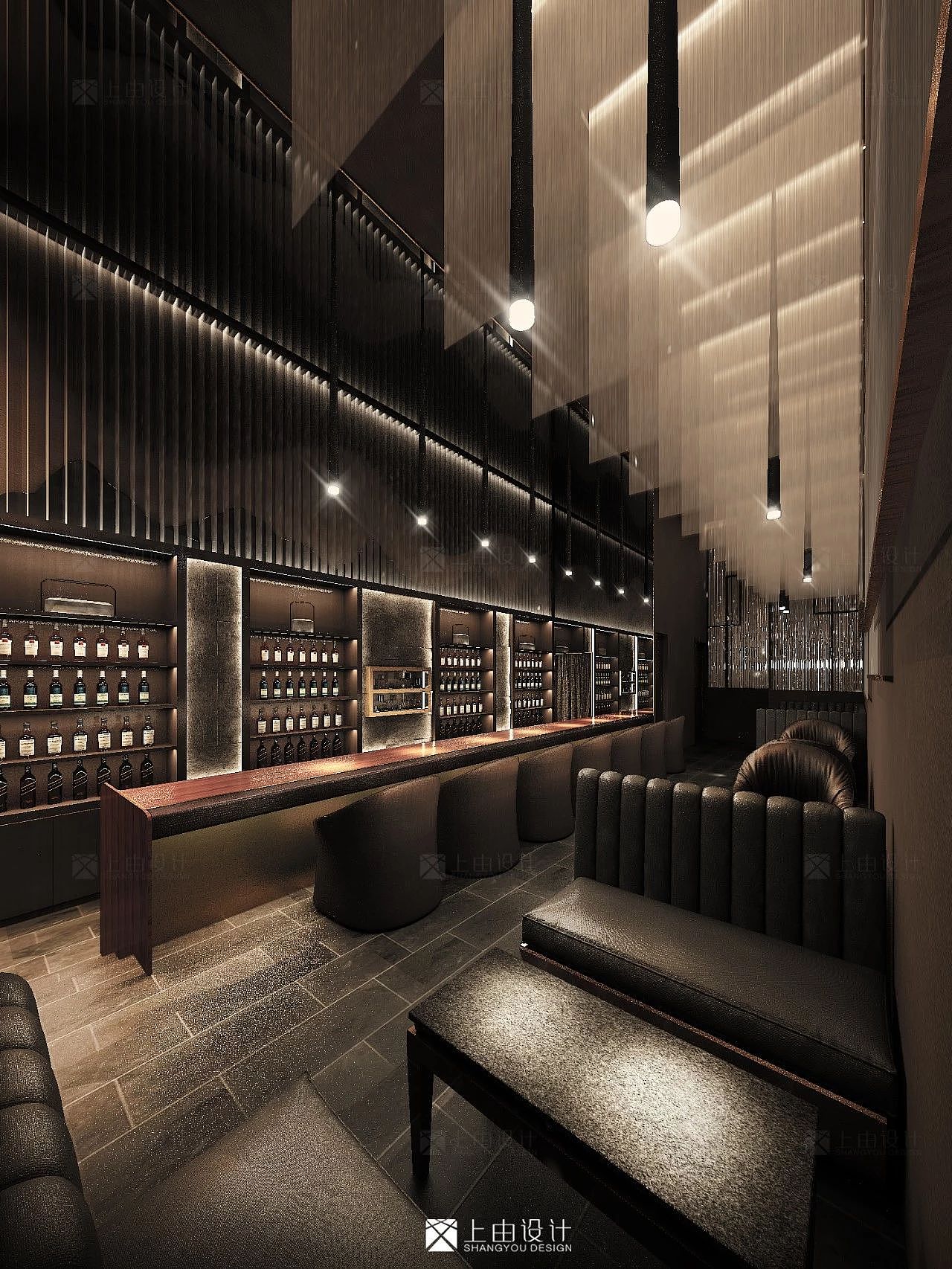 【鸡尾酒吧】Whisky&Cocktail Bar(图ZMTgwNTA0MTM2) - 家装设计 - 站酷设计师上由空间设计原创素材 - 站酷ZCOOL