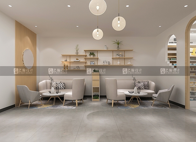 美容药店设计效果图设计化妆品理发店铺装修设计（图ZMjYzNzY1NTQ0） - 商业空间设计 - 站酷设计师艺瀚设计中心原创素材 - 站酷ZCOOL