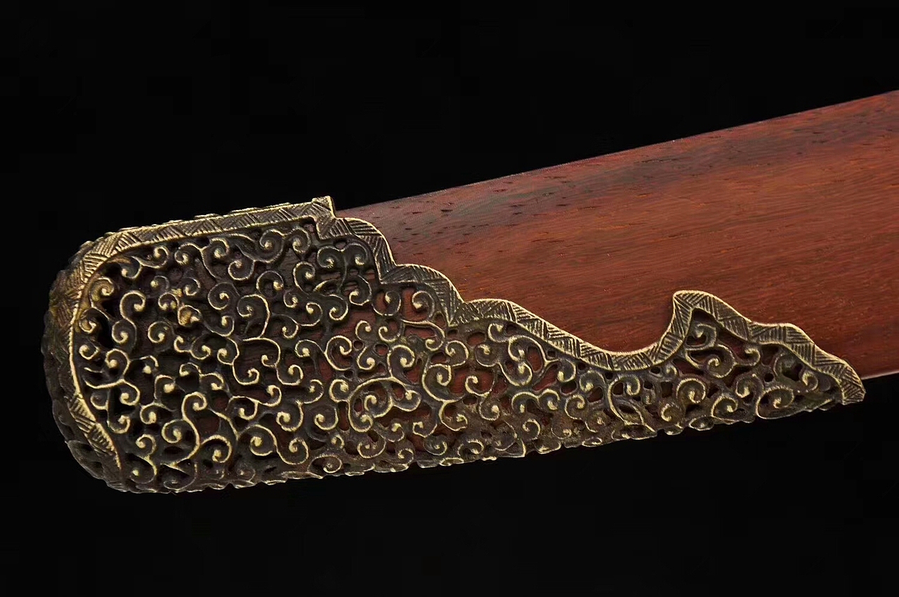 明十字护手刀铜装镂空中东风格和风堂美术刀剑