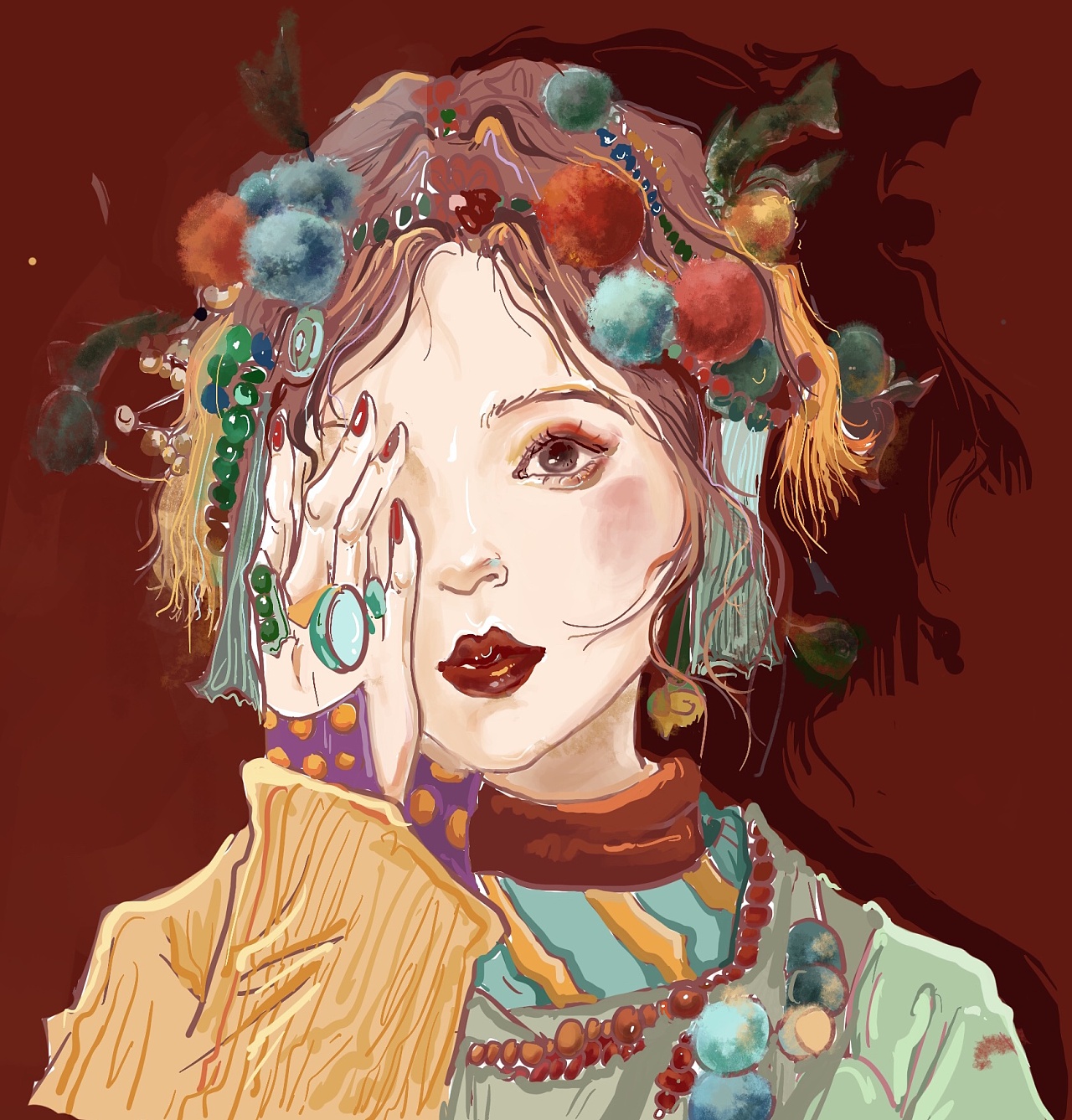 头像|纯艺术|绘画|hailh - 原创作品 - 站酷 (zcool)