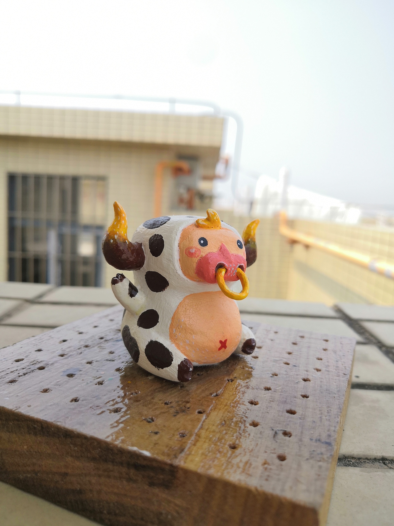 粘土创作小牛牛