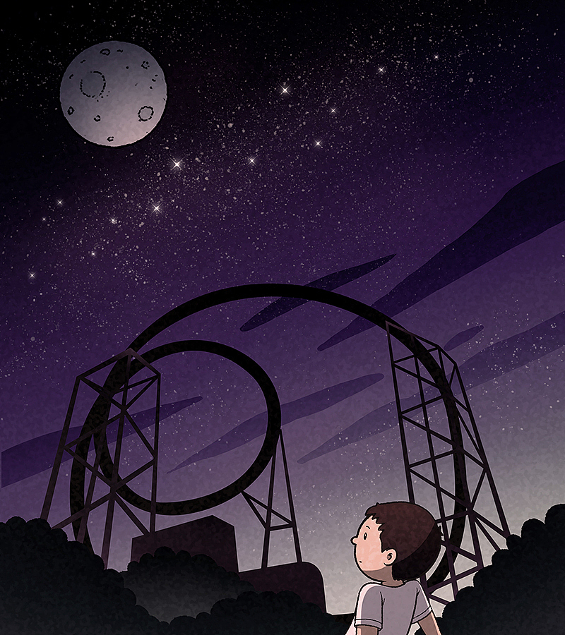 长隆火箭过山车推广漫画（图ZMTA0NjQ3NjMy） - 单幅漫画 - 站酷设计师饭小猪正版原创素材 - 站酷ZCOOL