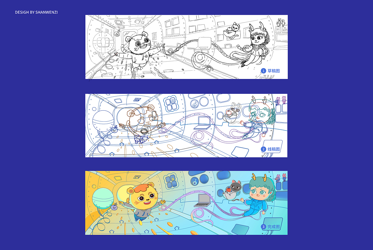 潮流宇宙 勇敢向前（图ZMjg0NzU3OTQ4） - 图案 - 站酷设计师山文子原创素材 - 站酷ZCOOL