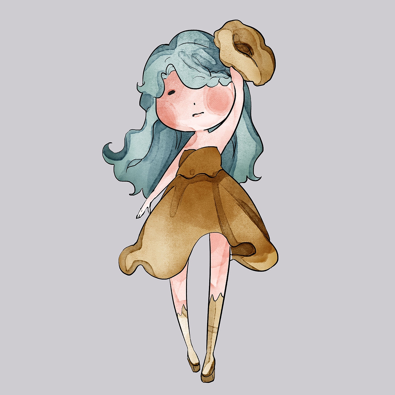 《Q版拟人系列2》蘑菇（图ZMjk3Nzg4Njcy） - 创作习作 - 站酷设计师陶艺taoyi原创素材 - 站酷ZCOOL