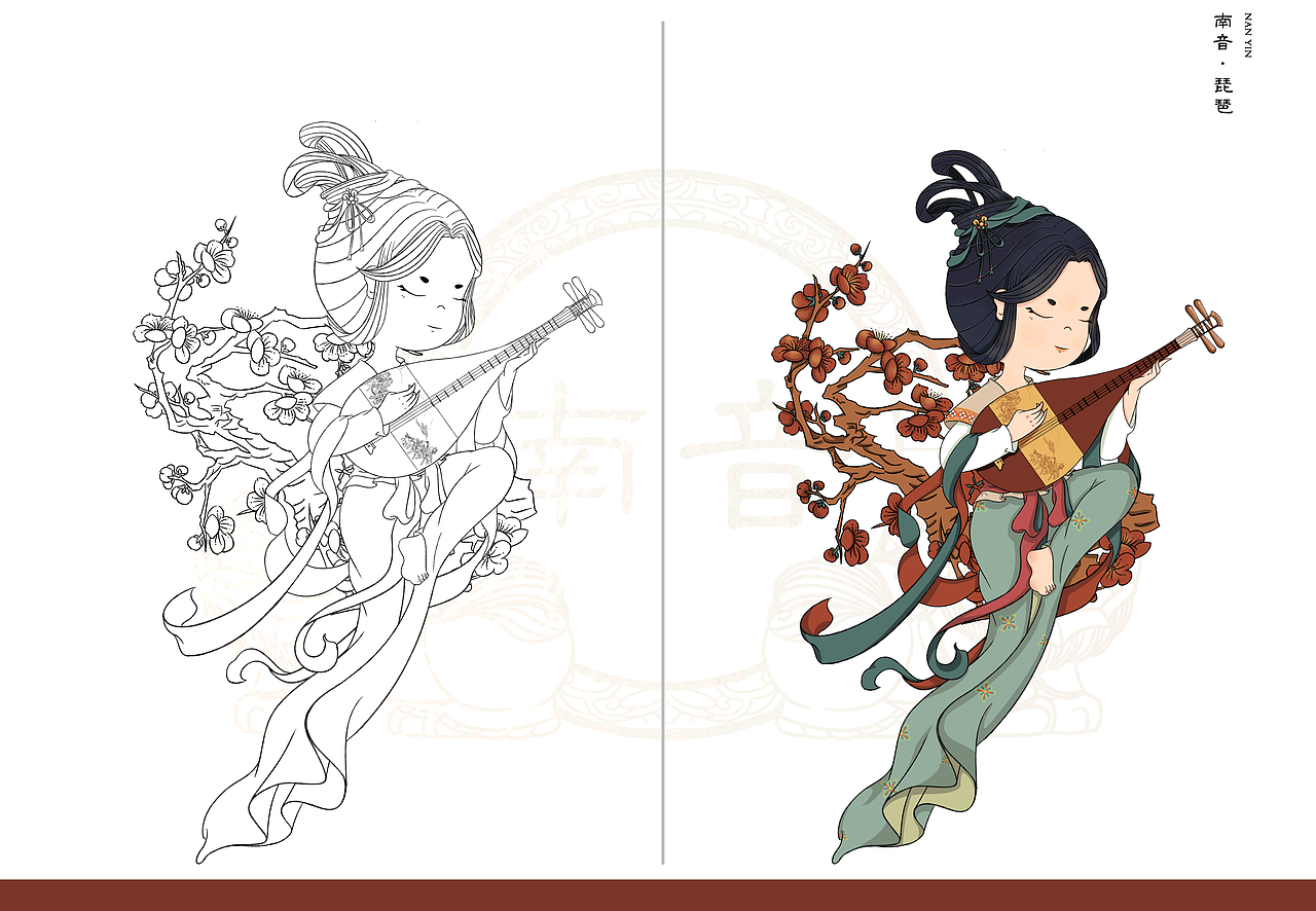传统文化  南音系列插画