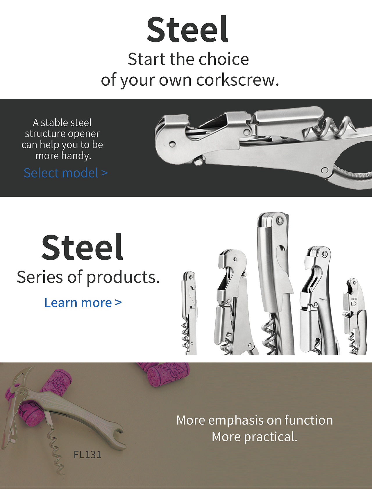 Forkry Corkscrew产品宣传册设计（广交会用）（图ZMTkwNzUwNjgw） - 书籍/画册 - 站酷设计师hiphopnc原创素材 - 站酷ZCOOL