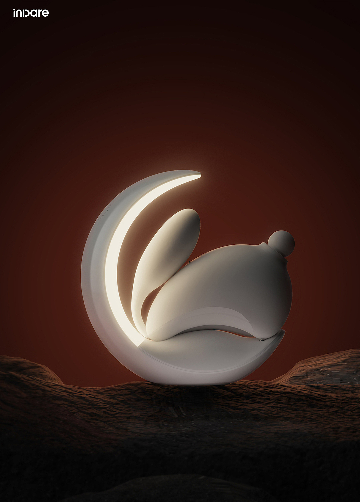 大人糖 x indare | 可收纳型按摩玩具兔子月产品设计