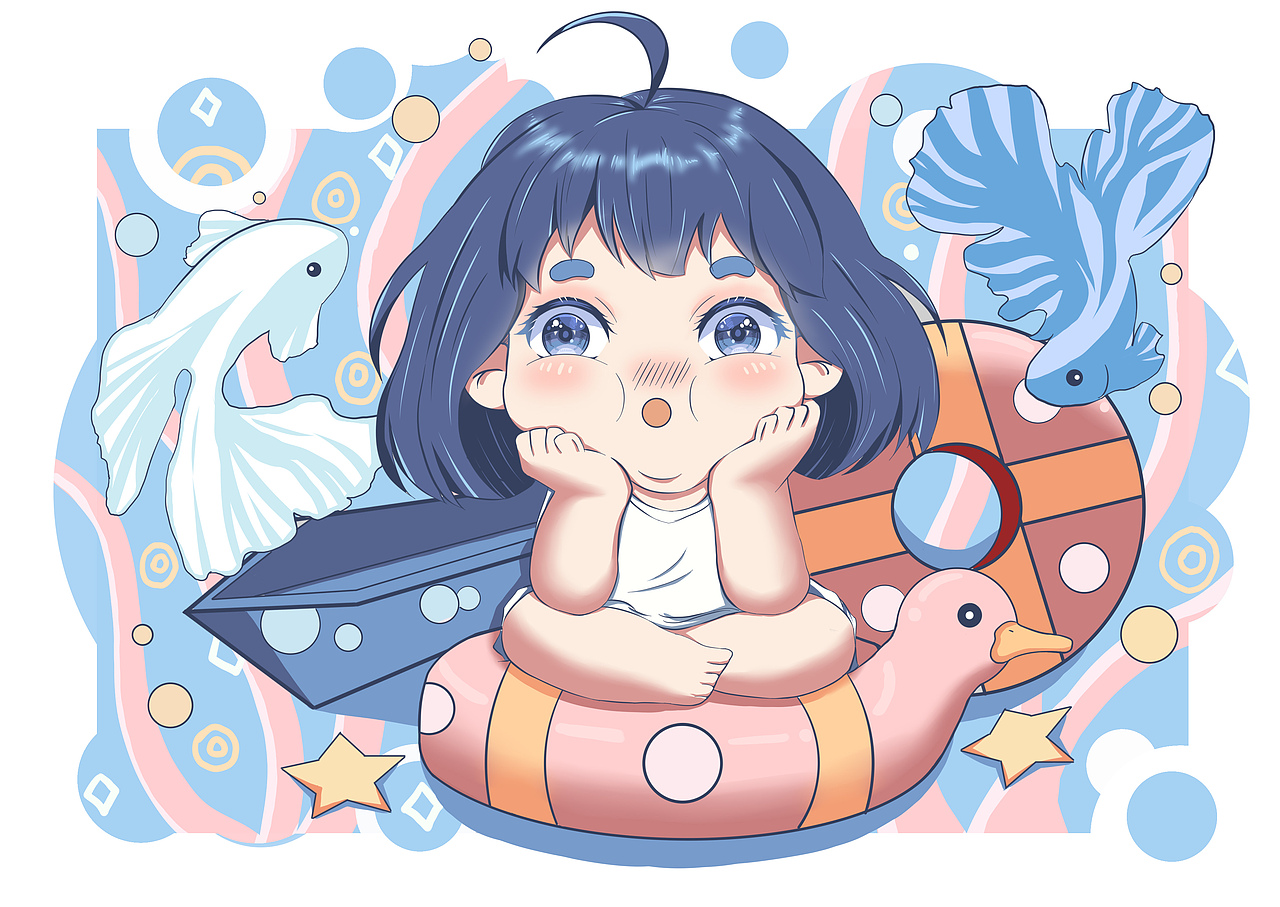 给妹妹画的生日礼物（图ZMjk0NDg2NjMy） - 创作习作 - 站酷设计师星自心间出原创素材 - 站酷ZCOOL